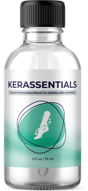 Single bottle of Kerassentials toenail fungus treatment