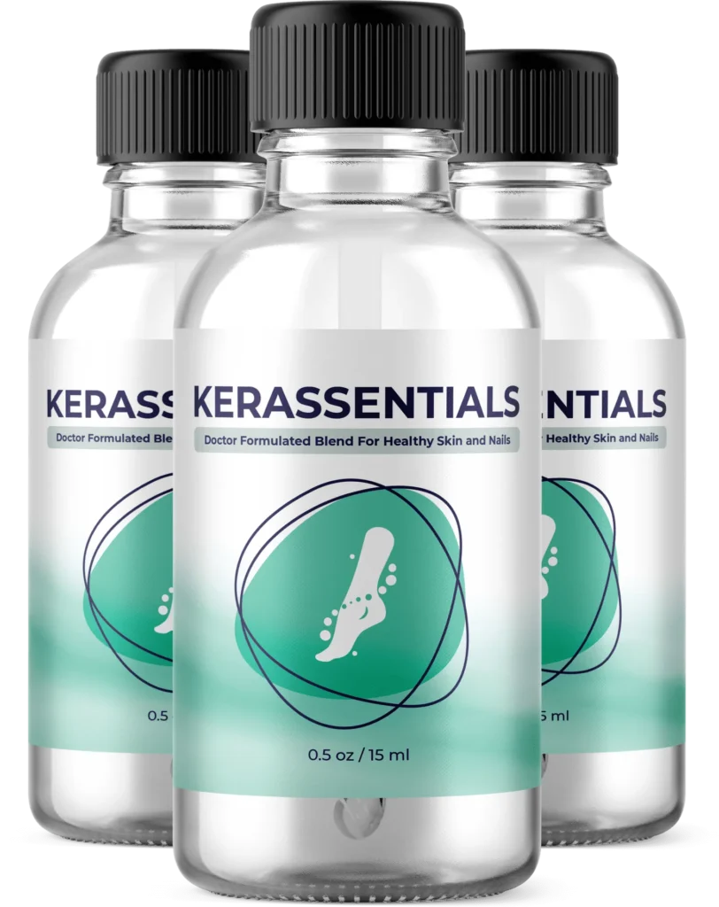 3-bottle Kerassentials bundle for nail health